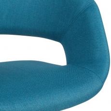 Jídelní židle Larisa, textil, modrá - 7