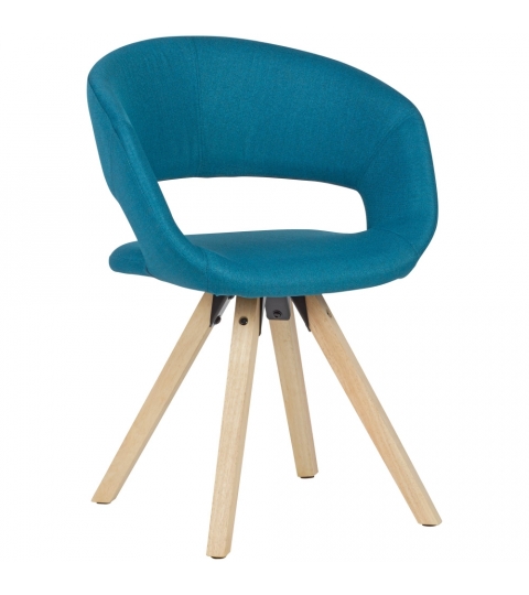 Jídelní židle Larisa, textil, modrá