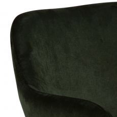 Jídelní židle Lima (SET 2ks), samet, zelená - 7