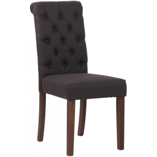 Jídelní židle Lisburn, textil, černá - 1
