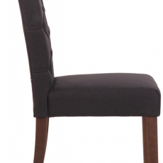 Jídelní židle Lisburn, textil, černá - 3