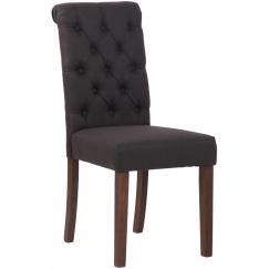 Jídelní židle Lisburn, textil, černá