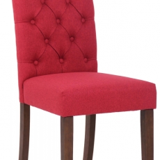 Jídelní židle Lisburn, textil, červená - 1