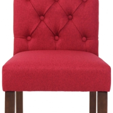 Jídelní židle Lisburn, textil, červená - 2