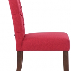 Jídelní židle Lisburn, textil, červená - 3