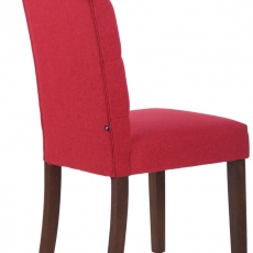 Jídelní židle Lisburn, textil, červená - 4