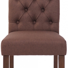 Jídelní židle Lisburn, textil, hnědá - 2