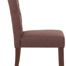 Jídelní židle Lisburn, textil, hnědá - 3