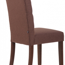 Jídelní židle Lisburn, textil, hnědá - 4