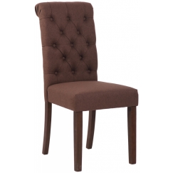 Jídelní židle Lisburn, textil, hnědá