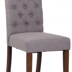 Jídelní židle Lisburn, textil, šedá - 1