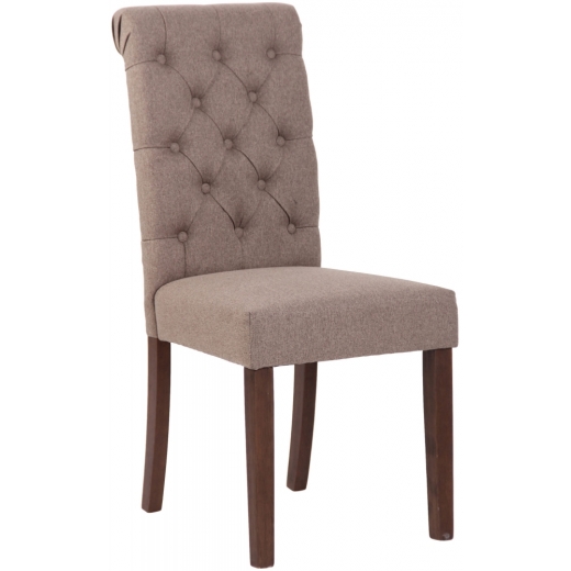 Jídelní židle Lisburn, textil, taupe - 1