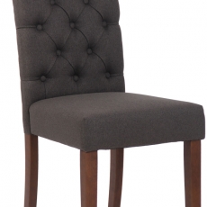 Jídelní židle Lisburn, textil, tmavě šedá - 1