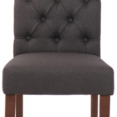 Jídelní židle Lisburn, textil, tmavě šedá - 2