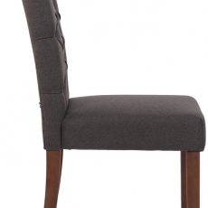Jídelní židle Lisburn, textil, tmavě šedá - 3