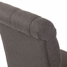 Jídelní židle Lisburn, textil, tmavě šedá - 5