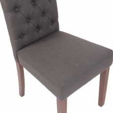 Jídelní židle Lisburn, textil, tmavě šedá - 7