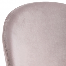 Jídelní židle Louise (SET 2ks), samet, růžová - 4