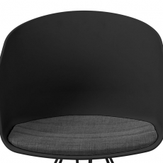 Jídelní židle Lumia 50 (SET 2 ks), černá/antracit - 4
