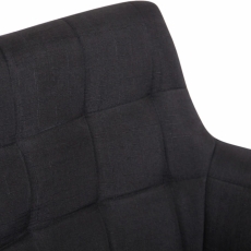 Jídelní židle Lyss, textil, černá - 5