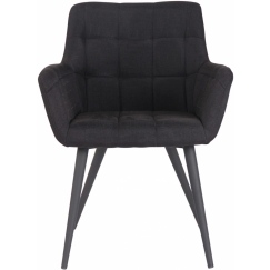 Jídelní židle Lyss, textil, černá