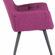 Jídelní židle Lyss, textil, fialová - 2
