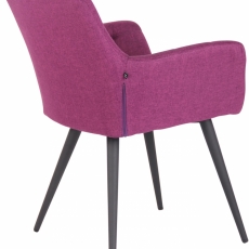 Jídelní židle Lyss, textil, fialová - 3