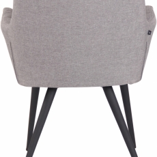Jídelní židle Lyss, textil, šedá - 4