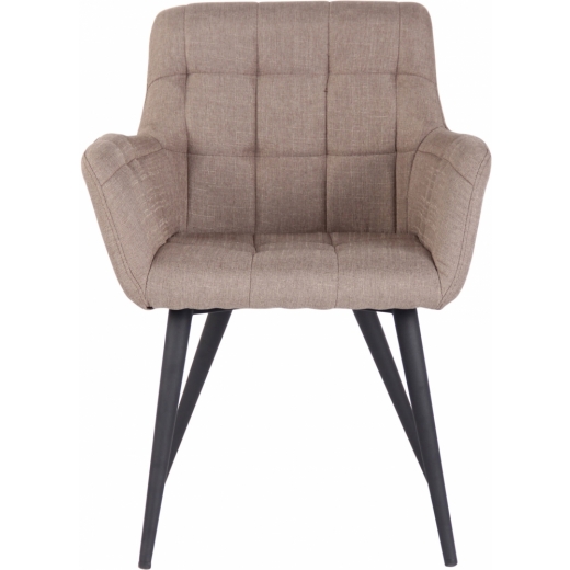 Jídelní židle Lyss, textil, taupe - 1