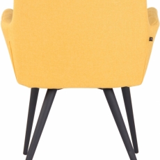 Jídelní židle Lyss, textil, žlutá - 4