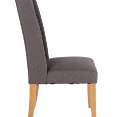 Jídelní židle Malea, textil, tmavě šedá - 3