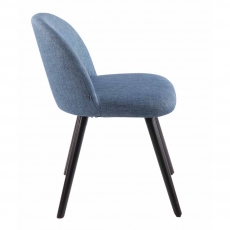 Jídelní židle Mandel textil, černé nohy - 12
