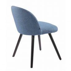 Jídelní židle Mandel textil, černé nohy - 13