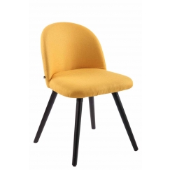 Jídelní židle Mandel textil, černé nohy