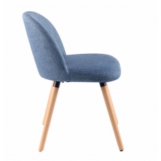 Jídelní židle Mandel textil, přírodní nohy - 12