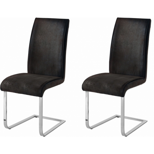 Jídelní židle Mant (SET 2 ks), antracitová - 1