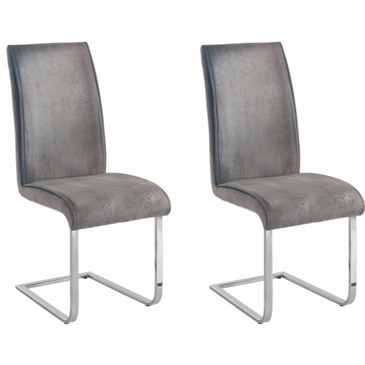 Jídelní židle Mant (SET 2 ks), světle šedá - 1