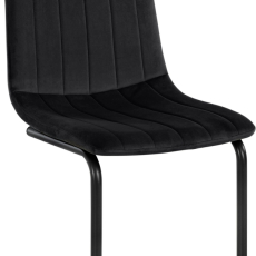 Jídelní židle Marcela (SET 2 ks), samet, černá - 1