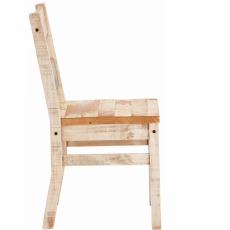 Jídelní židle Maril (SET 2 ks), krémová / modrá - 3
