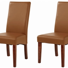 Jídelní židle Marix (SET 2 ks), hnědá - 1