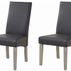 Jídelní židle Marix (SET 2 ks), šedá - 2