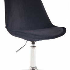 Jídelní židle Mave, černá / stříbrná - 1