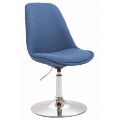Jídelní židle Mave, modrá / stříbrná