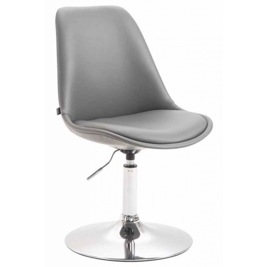 Jídelní židle Mave, šedá / stříbrná - 1