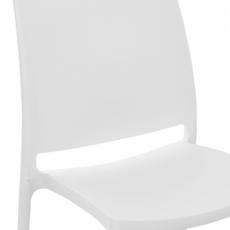 Jídelní židle May, bílá - 4