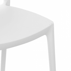 Jídelní židle May, bílá - 6