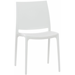 Jídelní židle May, bílá