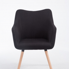 Jídelní židle McCoy, textil, černá - 2