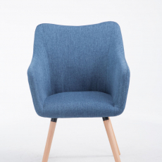 Jídelní židle McCoy, textil, modrá - 3