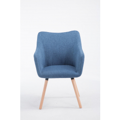Jídelní židle McCoy, textil, modrá